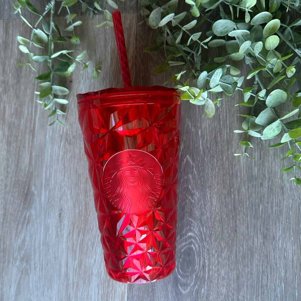 Starbucks 2021 Red Jeweled Holiday Tumbler 16 oz